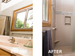 Complete Value Bath, Bathroom remodeling project by Roncor Construction, Minneapolis St Paul